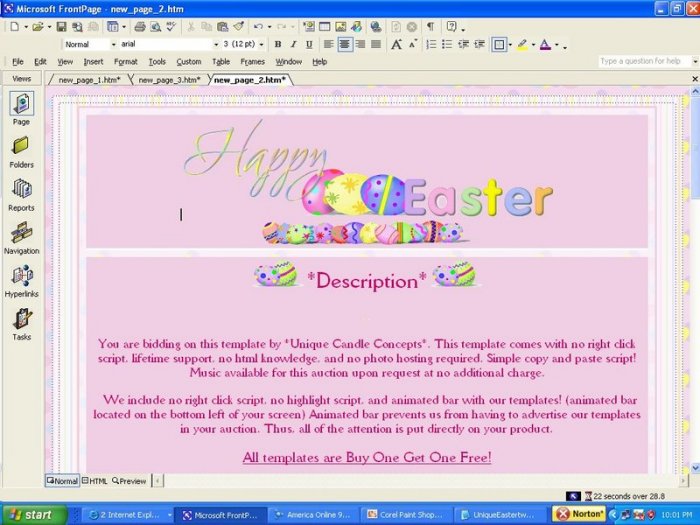 Egg-Static! Easter Template