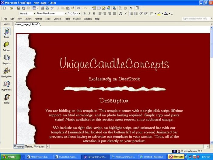 Crimson & White Fourth of July Template