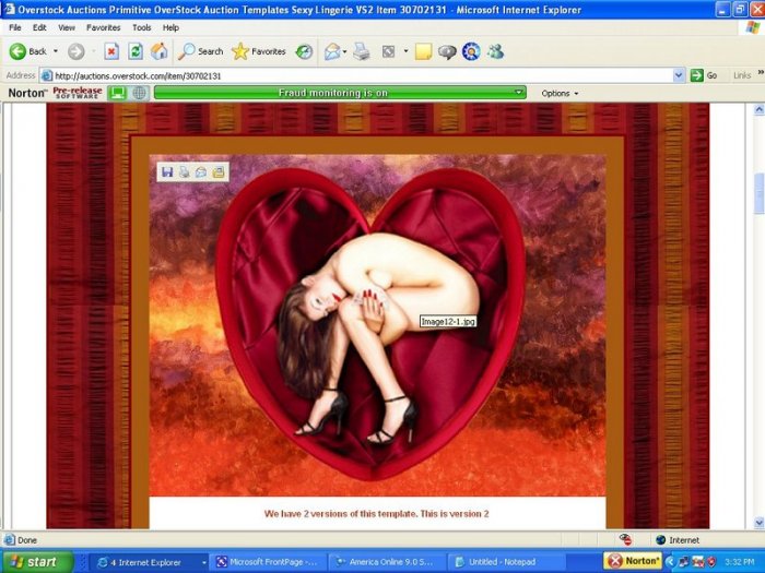 Sweet Hearts Lingerie Template
