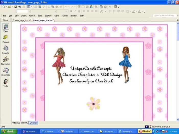 Girls Lingerie Template