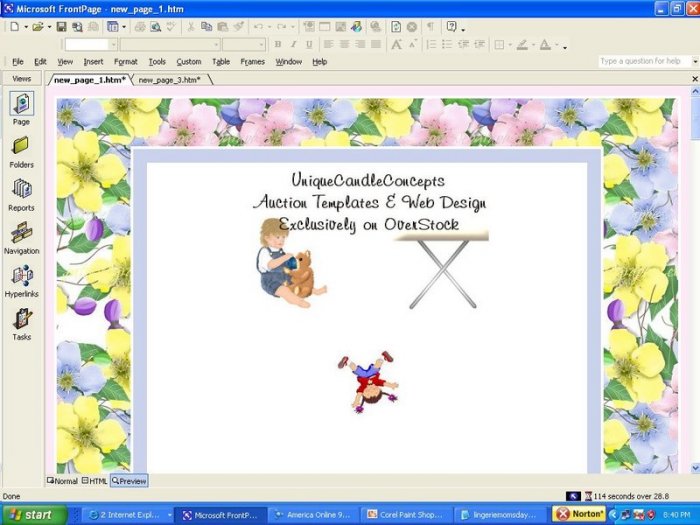 Flower Child Floral Template