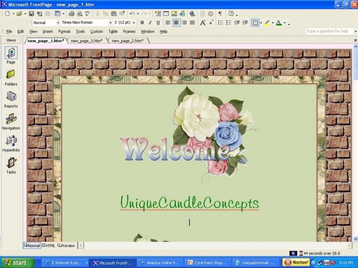Modern Garden Floral Template