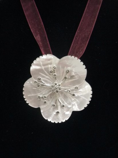 .925 Silver Mother of Pearl Necklace
