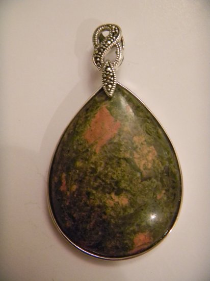 .925 Silver and Jasper Pendant
