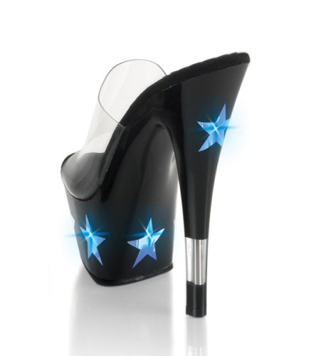 6" Stiletto Heel Platform Slide W/"Star" Lights. See description for sizes.