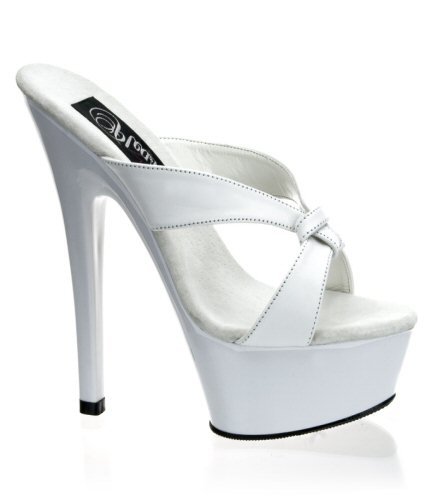 6" Stiletto Heel Strappy Platform Slide. See description for sizes.