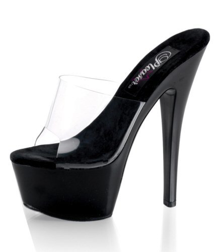 6" Stiletto Heel Platform Slide. Size 5-14