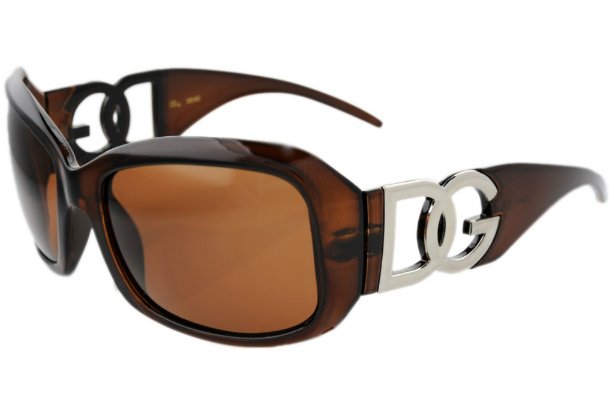 DG Eyewear Brown JE63162R SUNGLASSES w/Micro Fiber Bag