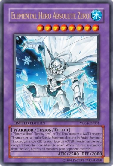 Elemental Hero Absolute Zero *ultra rare*