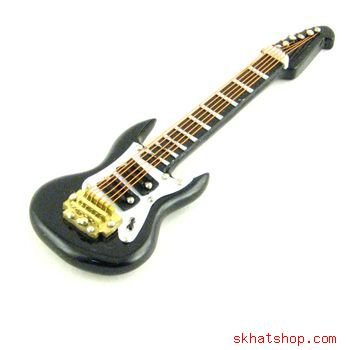 4 INCH BLACK SG STYLE SOLID BODY ELECTRIC GUITAR - REFRIGERATOR MAGNET