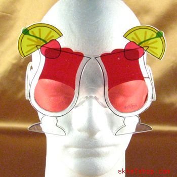 HURRICANE DRINK FRAT KEG PARTY COSTUME GAG SUNGLASSES