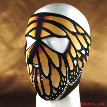BUTTERFLY NEOPRENE FULL FACE MASK NOSE MOUTH VENT SNOW
