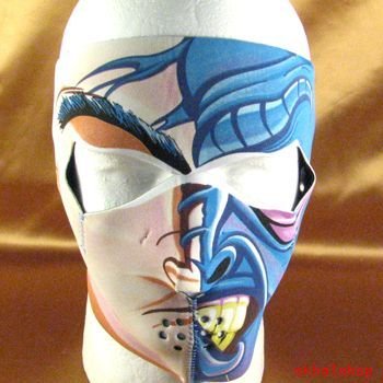 2 FACE NEOPRENE FULL FACE MASK NOSE MOUTH VENT SKI SNOW