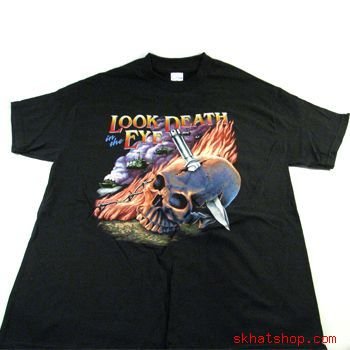 Look Death in the Eye SHORT SLEEVE BLACK T-SHIRT * X Lg