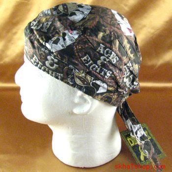 ACES 8s PIRATE SKULL DURAG BANDANNA BIKER BANDANA SCARF