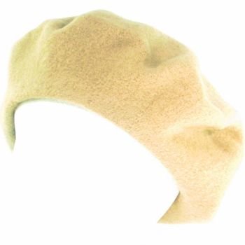 NWT 100% WOOL FRENCH BERET TAM BEANIE SLOUCH HAT CAMEL
