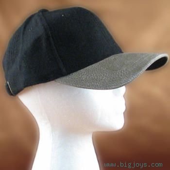 NEW WOOL ADJUSTABLE PLAIN SPORT CAP HAT BLACK URBAN