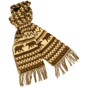 Unisex Winter Softer Than Cashmere? Warm Ski Snow Scarf Shawl Fringe Bear Brown