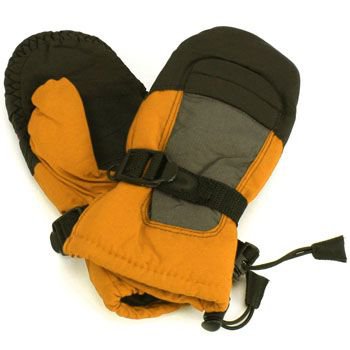 Age 4-7 Winter Thinsulate 3M Waterproof Ski Snow Palm Grip Mitten Gloves Orange
