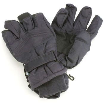 Boy Age 12-14 Winter Thinsulate 3M Waterproof Velcro Ski Snow Grip Gloves Navy