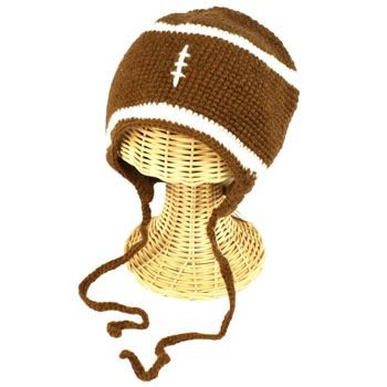 Winter Boys Toddler Kids 1-2 San Diego Hat Co Knit Football Trooper Hat Cap