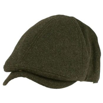 Men's Winter Wool Snap Open Duck Bill Curved Ivy Driver Hat Cap Charcoal S/M