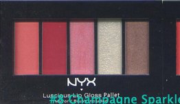 NYX Luscious Lip Palette #8 Champagne Sparkle