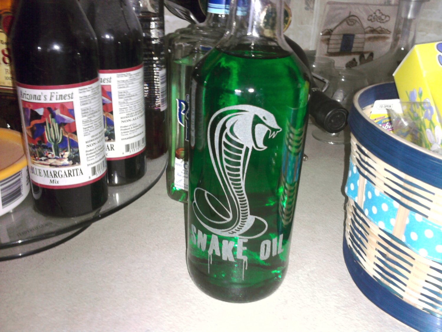Snake Oil Clear Bottle