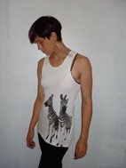 100% Cotton Zebra Singlet T