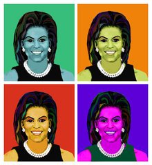 Michelle Obama Giclee on Canvas