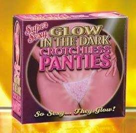 Crotchless panties - glow in the dark