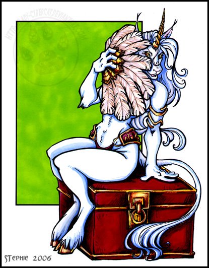 Unicorn Fan Print
