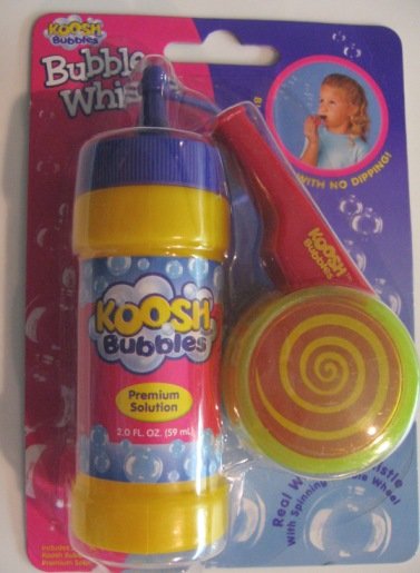 Koosh bubble whistle toy