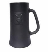 Black Playboy Mug Stein Beer Glass