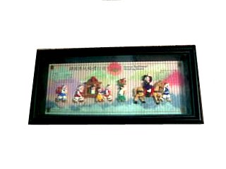 Asian Scene Framed