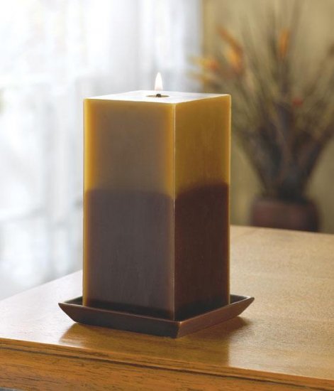 Earthtone Pillar Candle