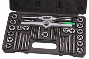 40 PC. SAE CARBON STEEL TAP & DIE SET