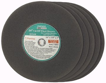 14'' CUTOFF WHEEL FOR MASONRY, 5 PACK