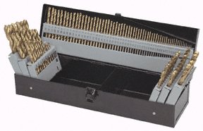 115 Piece Titanium Nitride Coated M2 High Speed Steel Drill Bit Set