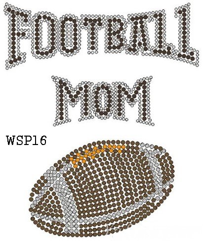 Football design hot fix motif