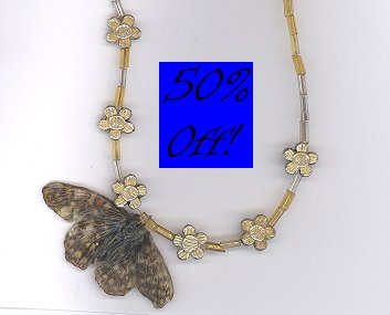 Glow in the Dark REAL butterfly pendant necklace-50% OFF!