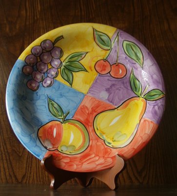 Flower Design China Plate
