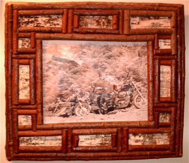 Handmade Frame with Bark-14"X17"