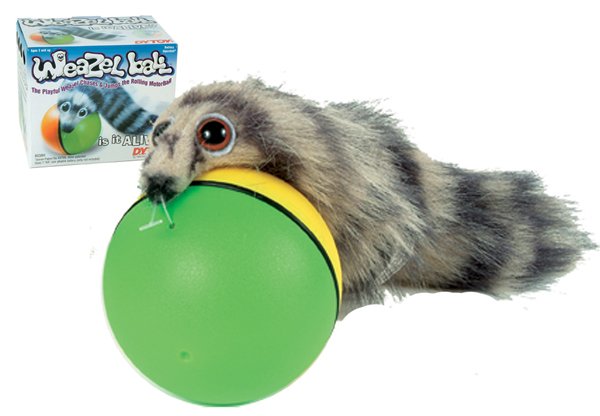 Weazel Ball new weasel pet dog cat toy looks alive NEW