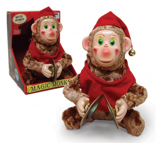Amazing Magic Cymbal Monkey Retro walks plays Toy New