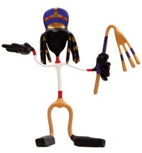Cleo Egyptian Bender with tin sarcophagus and flail NEW