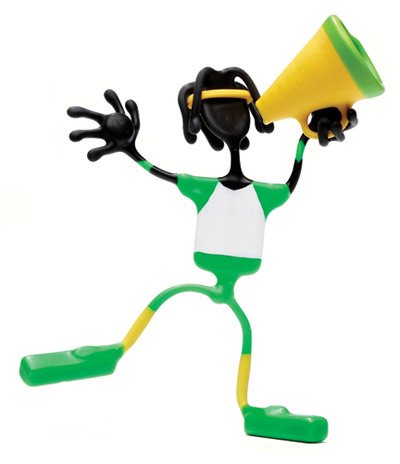 Will Cheerleader Bender Toy megaphone Tin magnetic NEW