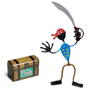 Swab Pirate Bender Action Figure Benders Magnet Toy