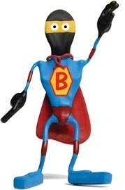 Super Joe with Cape Super Hero Bender Benders Comic