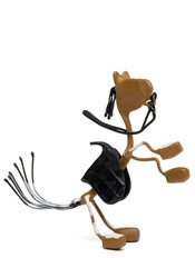 Lightning Wild West Bender Toy Tin Horse Saddle western